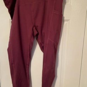 Z by Zella plus size 2x burgundy leggings